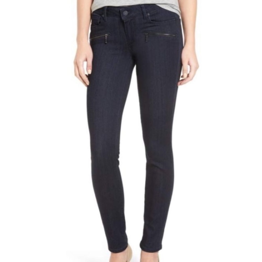 PAIGE Transcend Indio Zip Skinny Jeans Size 27